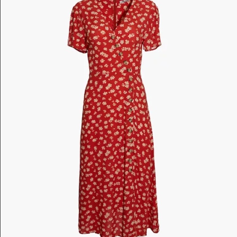 Madewell button front midi